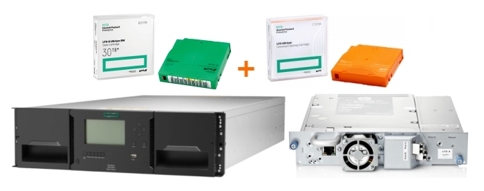 Распродажа ленточных библиотек HPE MSL3040 и картриджей LTO со склада